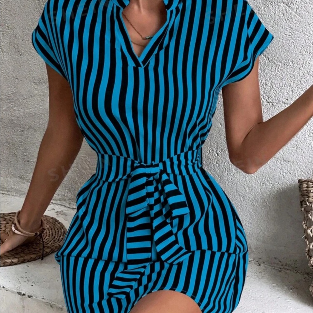 Shein Teal  Shirt dress